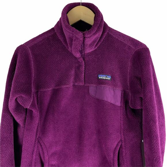 Patagonia Re Tool Snap T Pullover Fleece Top Purple Size M - Picture 3 of 6